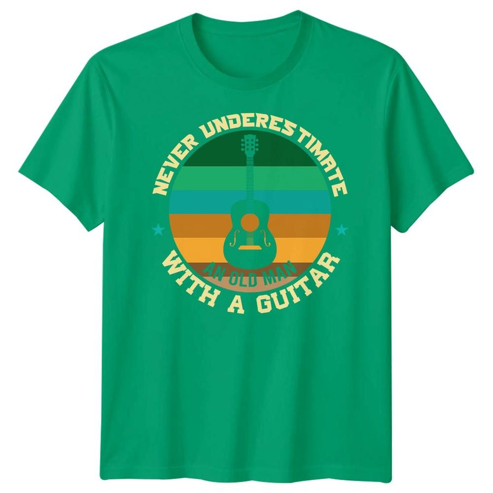 Never Underestimate An Old Unisex With A Guitar Guitarist Hobbies Unisexs Tee