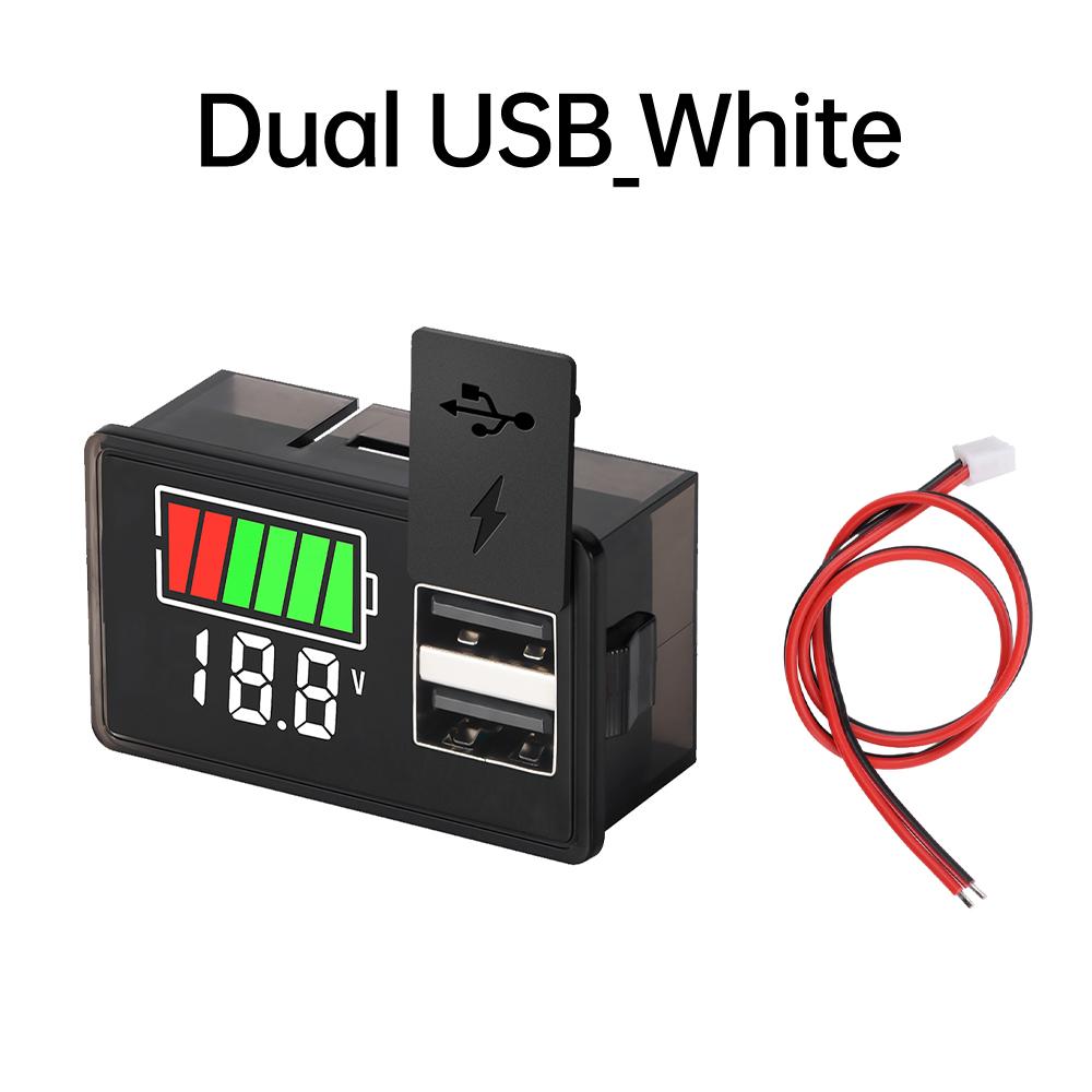 Цифровой индикатор напряжения батареи Type-c USB DC 8~30V Дисплей Светодиодный Тестер Индикатор уровня заряда Измеритель емкости литиевой батареи