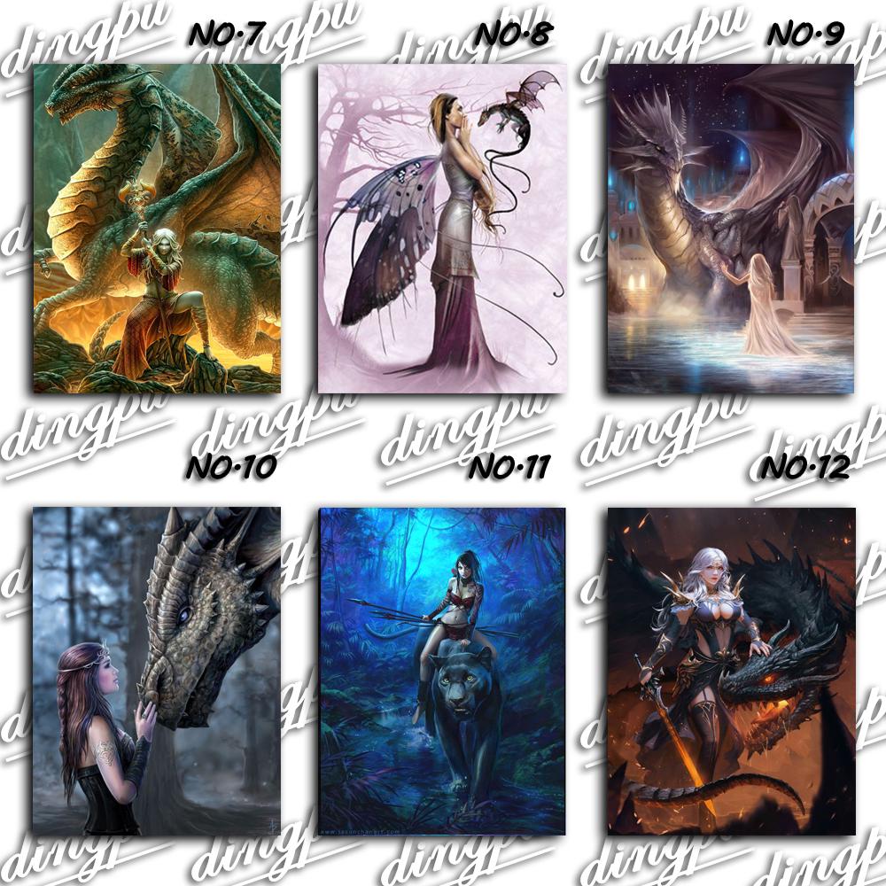 5D DIY Алмазная картина Полный круглый Алмазная вышивка Мозаика Алмазный горный хрусталь Картинки Украшения для дома