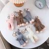 Decoration Handmade Key Trinket Alpaca Keychain Animal Keyring Sheep Key Ring Stuffed Toy Keychain