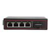 Ethernet Fiber Media Converter 1 Оптический Порт 4 Ethernet Порта 10M 100M Монтаж на DIN-рейку Ethernet Коммутатор