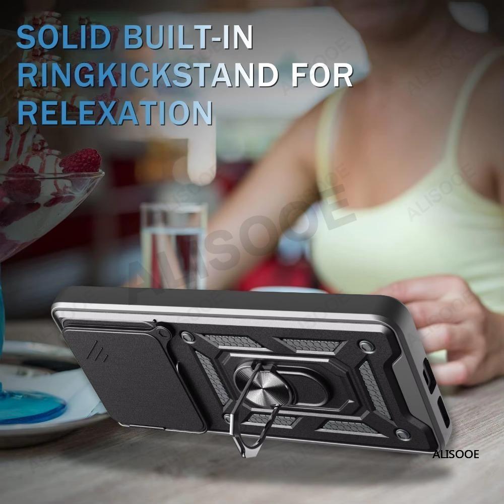 Для Xiaomi 15T Pro Чехол для Xiaomi Mi 15T Крышка Броня Сдвижная Камера Кольцо-Подставка Держатель Полная Защита Чехол для Телефона