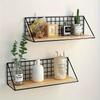 1pc Metal Storage Rack, Floating Shelves Wall Mounted, Hanging Storage Shelf for Bathroom, Living Room, Bedroom, Wall Decor Aesthetic Room Decor