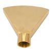 Fan Shaped Fountain Nozzle G1 Inch Brass Flat Head Spray Nozzle Fountain Sprinkler Head for Garden