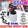 450W 220V Efficient Electric Spray Gun 800ml HVLP Household Paint Sprayer Flow Control Airbrush Easy Spraying High Power