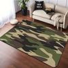 Камуфляжный армейский зеленый коврик для зоны, противоскользящий фланелевый ковер, машинная стирка, ковры для гостиной, кухни, спальни, напольный коврик