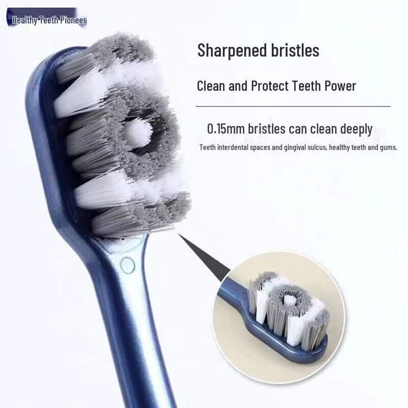 Adult Medium-Hard Bristle Toothbrushes (10-Pack)