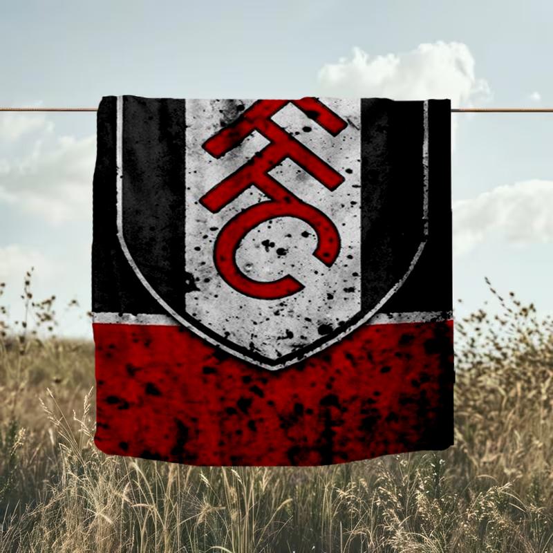 1PC Fulham F.C Printed Soft Flannel Blanket Throw for Adult Bedroom Living Room Sofa Camping Travel Fan gifts Christmas Gifts