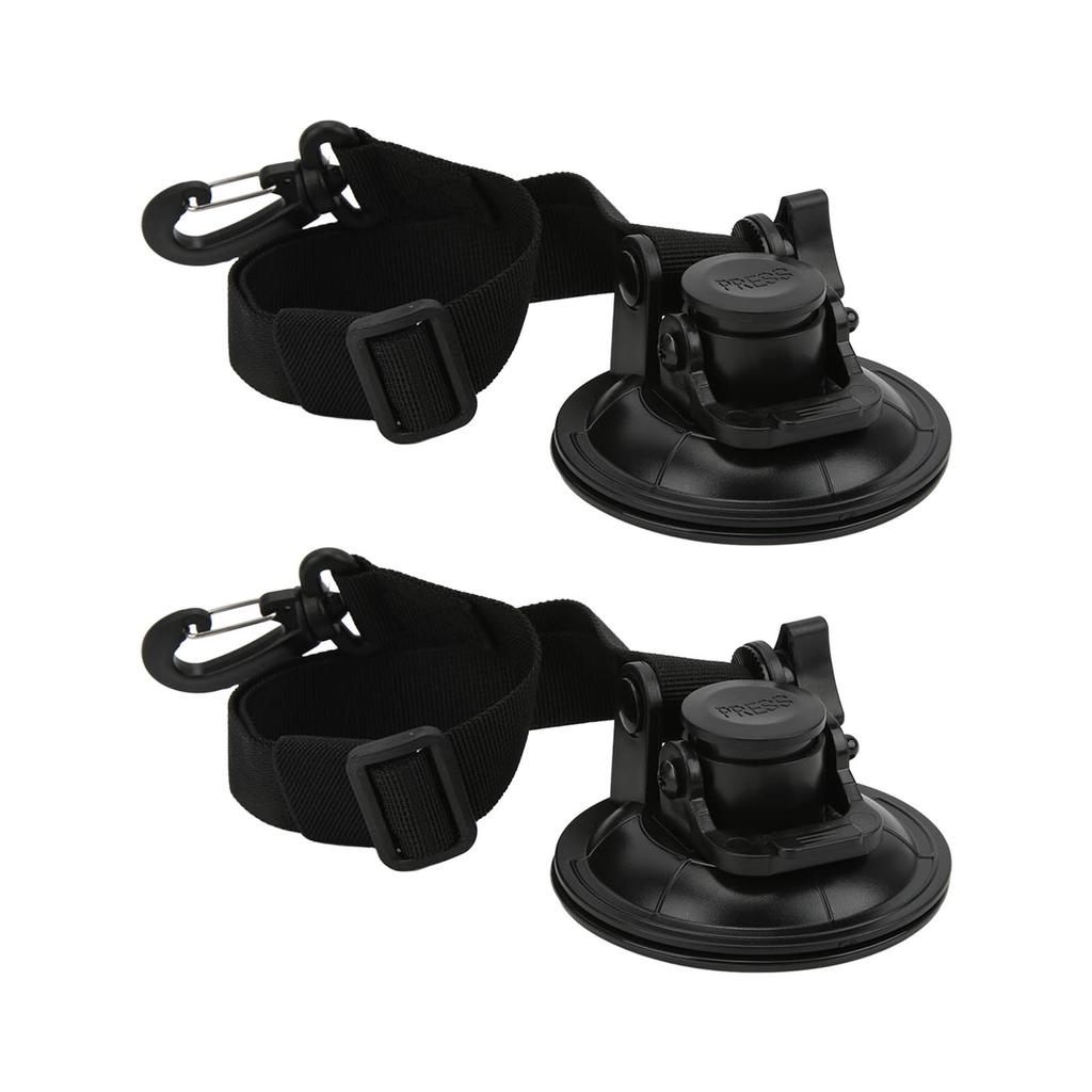 2 шт., 9 см, якорь на присоске, крепежный крючок, стяжки с карабином для бокового тента автомобиля