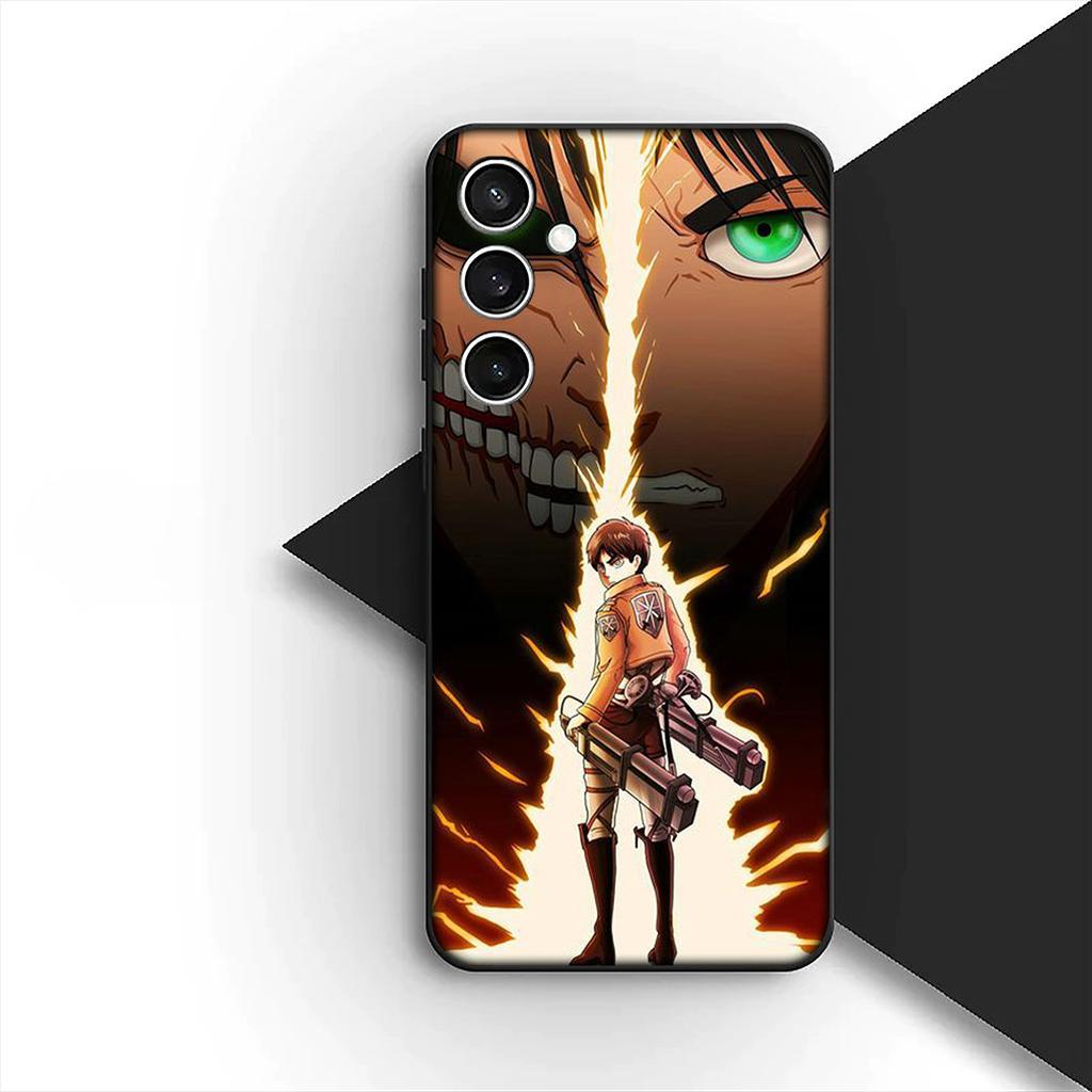 Чехол для телефона Attack On Titan с Эреном Йегером и Леви для Apple iPhone 17 16 14 15 Plus Pro Max 16E ProMax + 15Plus 15+ 16+ Чехол