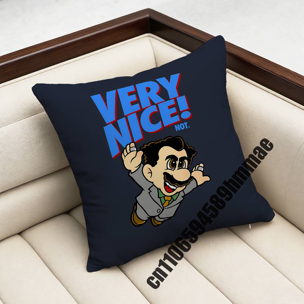 For Borat Very Nice Great Success Throw Pillow Case Sham xcm xcm Square Car Pillowcase Pad Cushion Cover