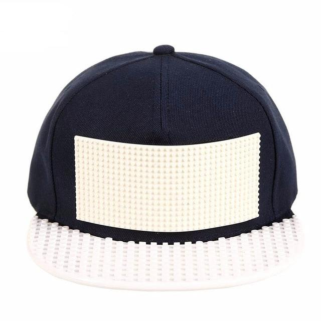 Men Customize Diy Baseball Hat Legos Cap Blocks Bricks Trucker Snapback Hat For Women Detachable