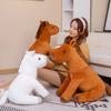 Cute Sitting Horse Doll Plush Toy Foal Doll Boy Sleeping Pillow Rag Doll Birthday Gift
