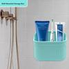Неперфорированный силиконовый держатель для зубных щеток Самоклеящийся настенный ящик для хранения Бытовой