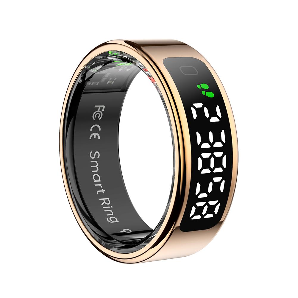 R11 Smart Ring with Display Screen and Touch Health Manager Wireless Charging Fitness & Sleep Monitor Smartring for Men Women