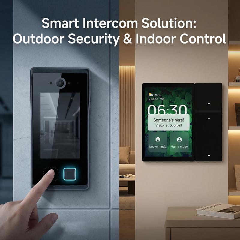 HIWINK TUYA WiFi Video Doorbell 1080P HD Camera IP65 Waterproof Face Palm Vein Fingerprint IC Card NFC Password Access Control