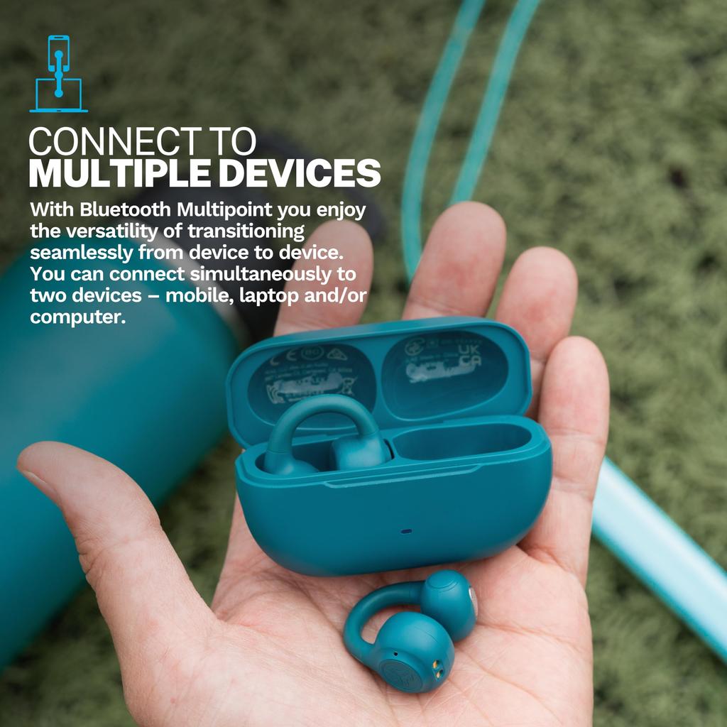 JLab Flex Ear Cuff Наушники Bluetooth Открытый слуховой канал Бирюзовый