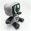 Phighting Kelder Skeleton TV Head Plush Doll Binary Code Screen Robot Stuffed Toy Game Character Soft Figure Gift Game Fans Collectible Decor Present
