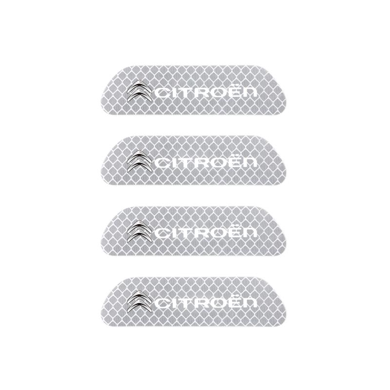 Car Door Reflective Sticker Tail Warning Sticker Auto Accessories For Citroen C5X e-C4 X e-C3 C4 C3 C5 Berlingo C-Elysee C1 C6