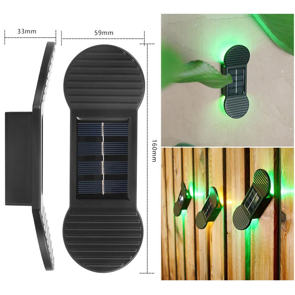 Солнечный настенный светильник, наружное украшение, сад, двор, домашний настенный светильник, водонепроницаемый светящийся вверх и вниз, уличный декоративный настенный светильник