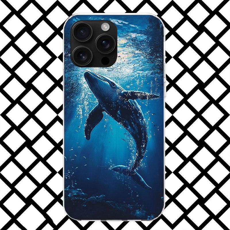 Чехол для телефона с горбатым китом, морским гигантом, для iPhone 17 Air 16 16E 15 14 Plus 13 Mini 12 11 Pro Max 7 8 + SE 2020, мягкий чехол Fundas 17
