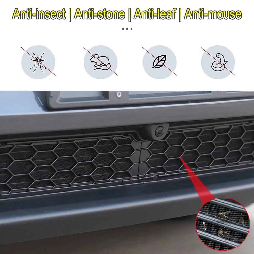 For Tesla Model Y Juniper Model YL Y L 2025 2026 Front Bumper Grille Mesh Inserts Air Inlet Vent Cover Anti-insect Accessories