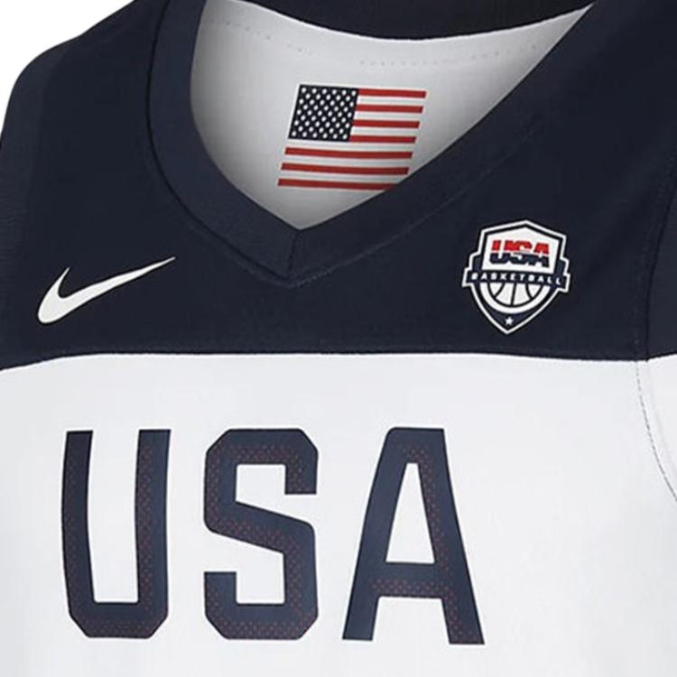 Nike Домашняя баскетбольная майка Dream Team США для чемпионата мира по футболу, мужская футболка белого цвета CJ6921-100
