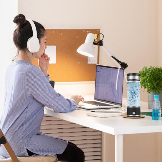 1 комплект, 420 мл, чашка для водородной воды, портативный генератор водородной воды, ионизатор здоровой воды для домашнего офиса