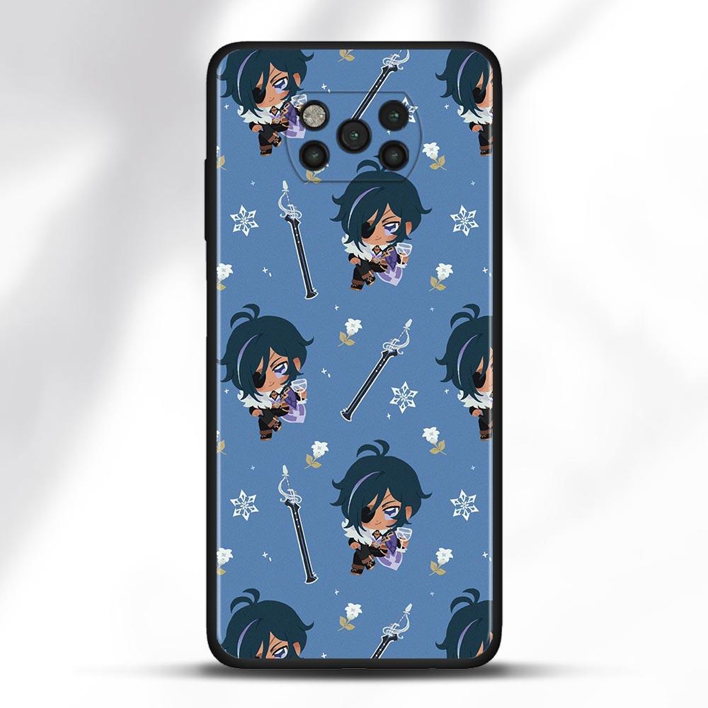 Чехол для Poco X3 NFC M3 Pro M3 F3 F1, чехол для Mi Note 10 Pro Lite, чехол для Xiaomi CC9 Pro A3 A2 Lite, мультяшный Genshin Impact Head