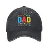 Dad Master Builder Bricks Blocks Fathers Day Baseball Caps for Men Women Washed Snapback Cap Outdoor Hats Cap