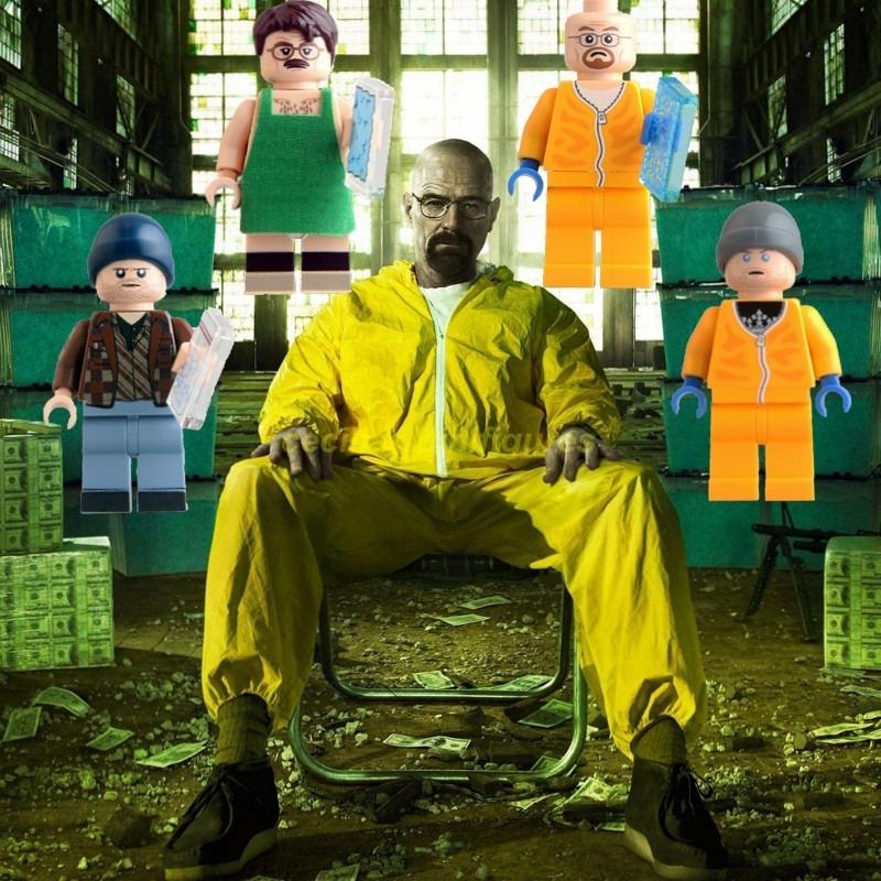 Совместимо с минифигурками Лего Во все тяжкие Уолтер Гаражные наборы Строительные блоки Игрушки для детей