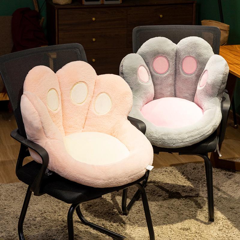 Plush Cat Claw Half-Enclosed Chair and Car Seat Cushion