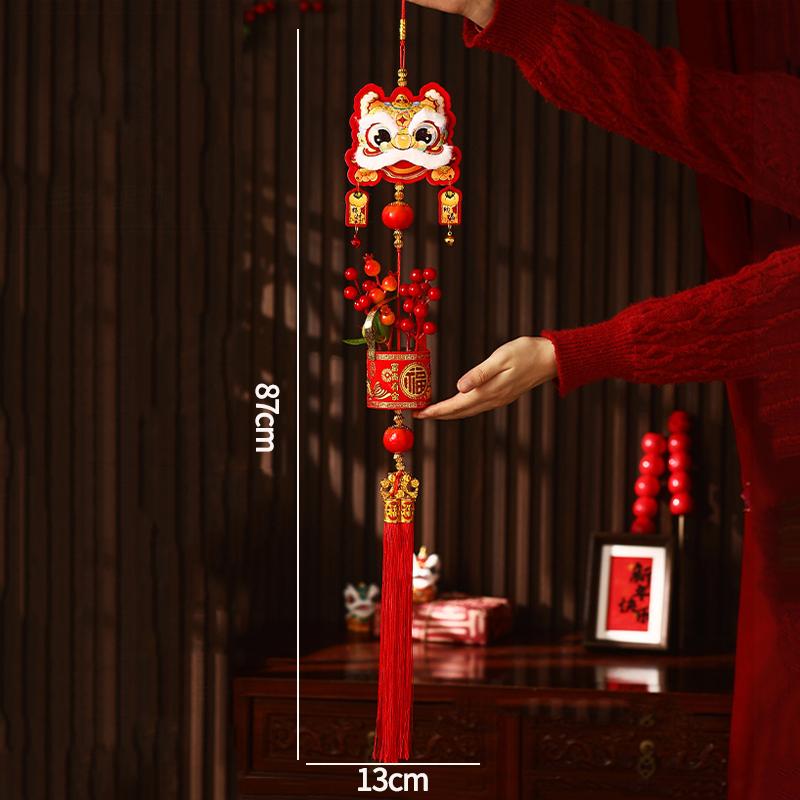 Horse Year Small Pendant Spring Festival Wall Hanging Pendant Home Entrance Door Bell Chinese New Year Decoration Supplies