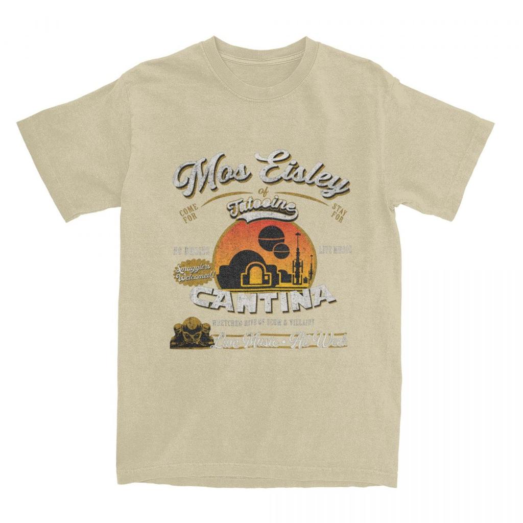 Парные футболки Мос-Эйсли Кантина Татуин Dks T Shirts Галактическая Луна Летняя футболка Винтажный принт Хлопковые топы Большой размер 6XL