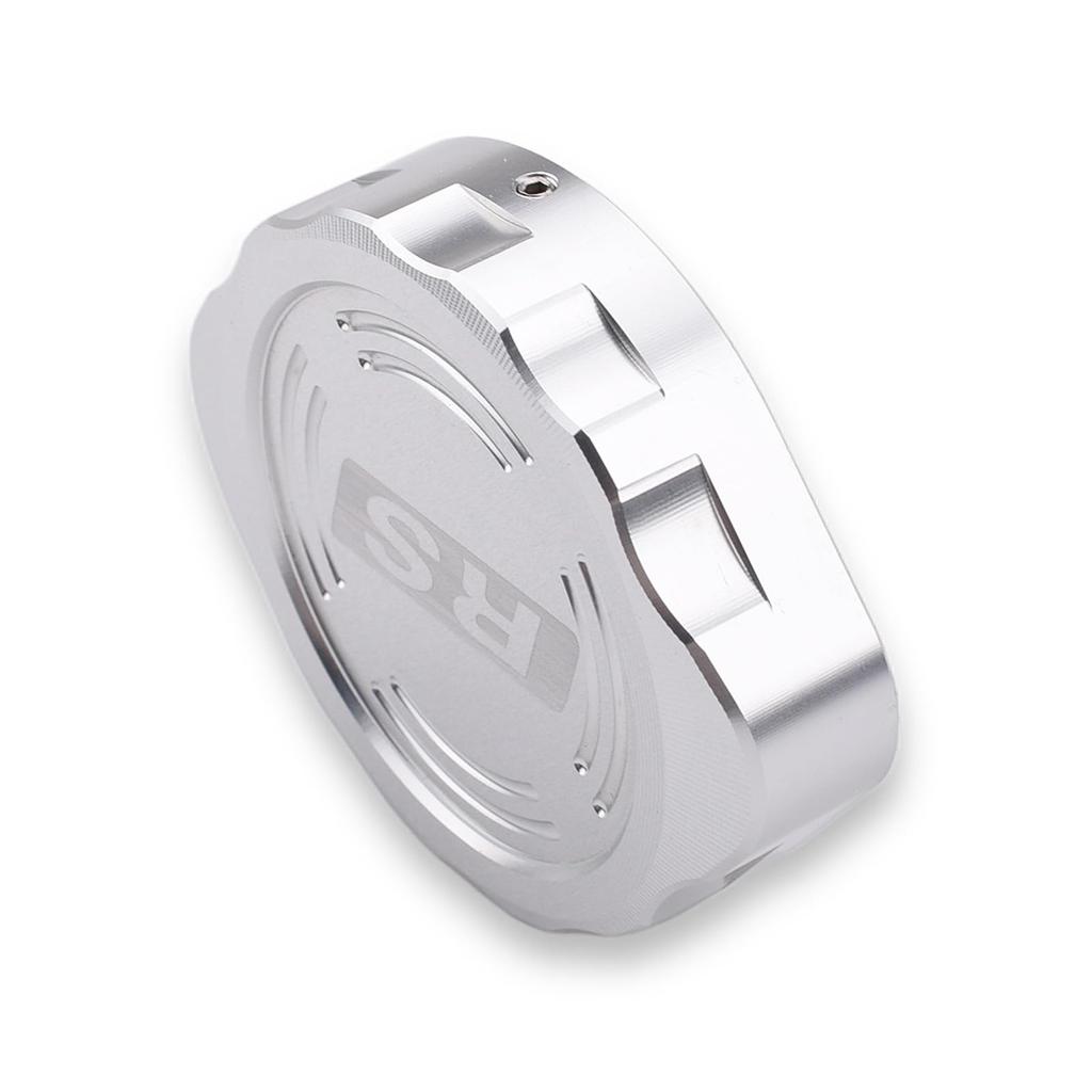 LEDISHUN Motorcycle Radiator Cap Cover for Kawasaki Z900RS CAFE (21-24) (Silver)