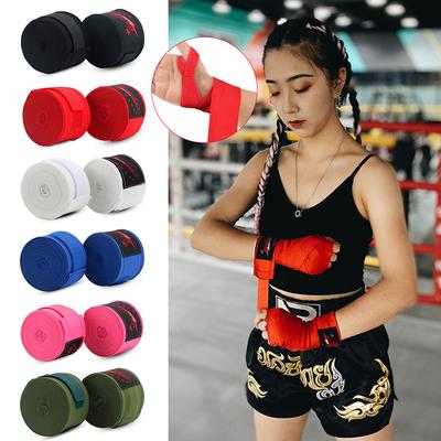 2 рулона 2 шт 5M хлопок боксерский бинт спортивный ремень санда кикбоксинг ММА перчатки для рук бинты пояс боксерские спортивные бинты бинт