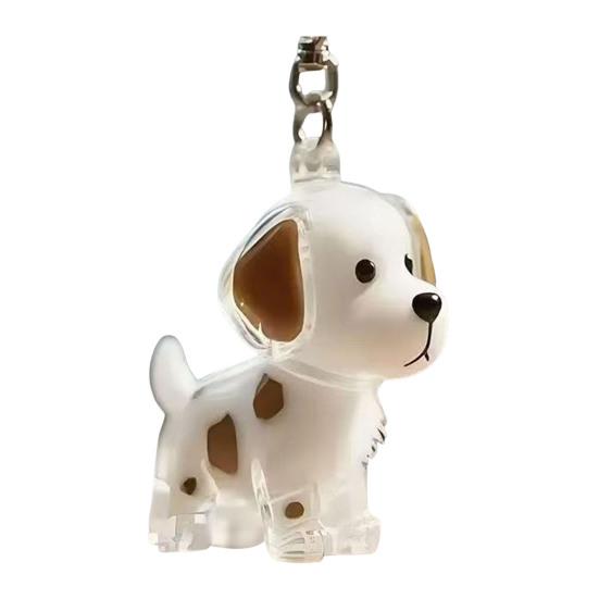 Pet Hair Collector Keychain Transparent Souvenir Capsule Waterproof Design Dog Hair Memorial Keychain