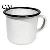 Large Capacity Water Cup Retro Enamel Coffee Mug, 360ml Vintage Colorful Tea Cup, Home Kitchen Accessories Nostalgic Style Drinkware for Office
