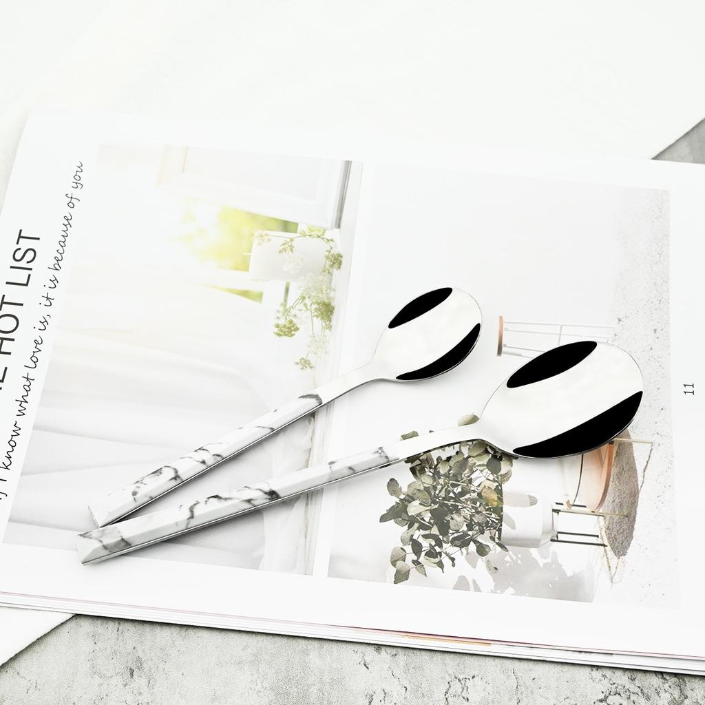 30Pcs Imitation Wooden Handle Dinnerware Cutlery Set Stainless Steel Tableware Knife Fork Spoons Silverware Western Flatware