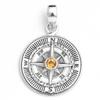 Citrine Peridot Garnet Iolite Blue Topaz Amethyst Carnelian Gemstone Compass Pendant 925 Sterling Silver Fine Jewelry