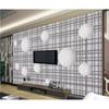 3d Mural 3d Round Ball Wallpaper Современный минималистский фон для гостиной и спальни Настенная роспись