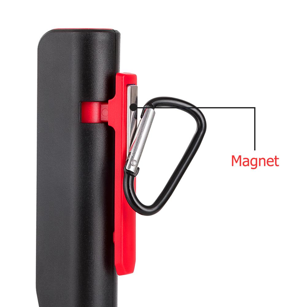 Мощный светодиодный рабочий фонарь COB для гаража, автомеханика, магнитный USB-фонарик с зажимом для ручки, фонарь для осмотра