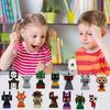 20 шт./компл. мультяшный строительный блок игрушка для малышей музыкальная игра персонаж микрочастица сборная игрушка
