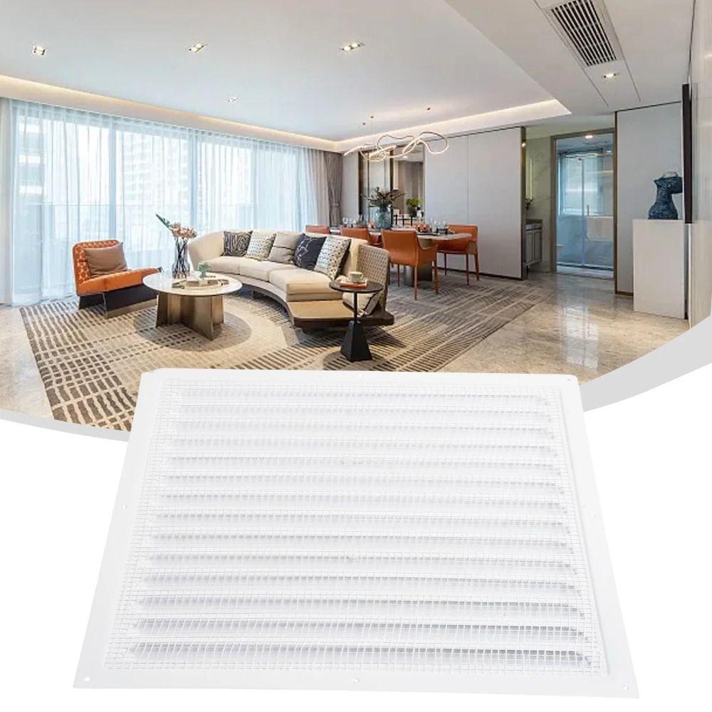 Heating Cooling Vents Plate Air Vent Grille Aluminum Alloy Insect Screen Cover Ventilation Cover
