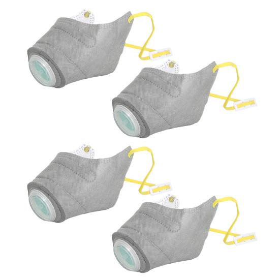 2/4Pcs Dog Respirator Muzzle Adjustable Air Filter Face Cushion Reusable Breathable Anti Fog Anti Dust Protective Muzzle for Large Small Dogs