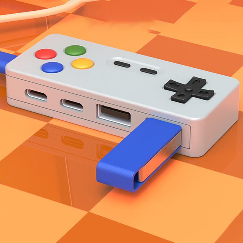 Игровой геймпад 4-в-1, моделирующий хаб, игровой контроллер, компьютерный USB Type-C, USB-C адаптер интерфейса для ноутбука, ПК, мыши, клавиатур, U-диска