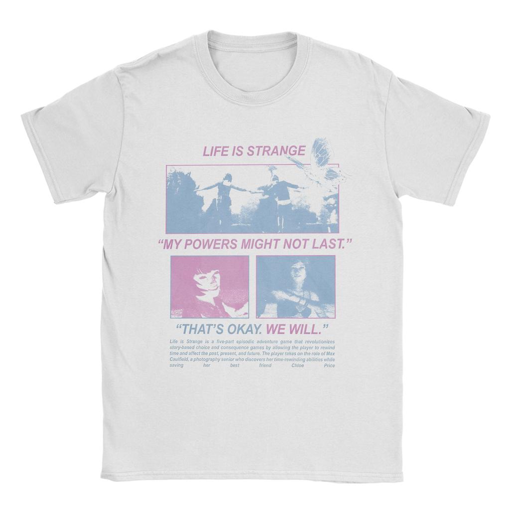 Men Life Is Strange Butterfly T Shirt 100 Cotton Clothing Awesome Short Sleeve Crew Neck Tees Gift Idea TShirts