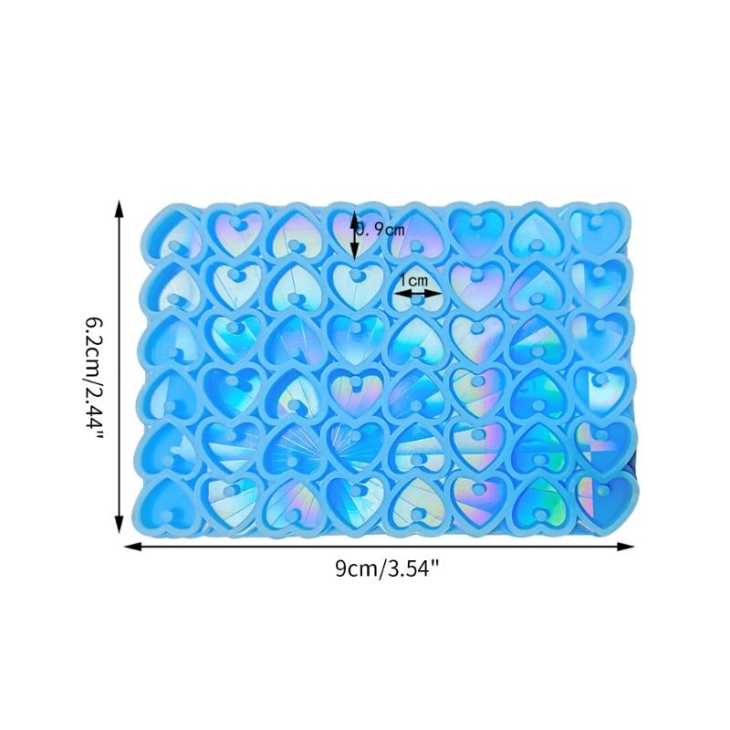 Глянцевый силикон любит голографические формы Светлая тень Серьги Подвеска Форма DIY Украшения Ювелирные изделия Эпоксидная форма для рукоделия