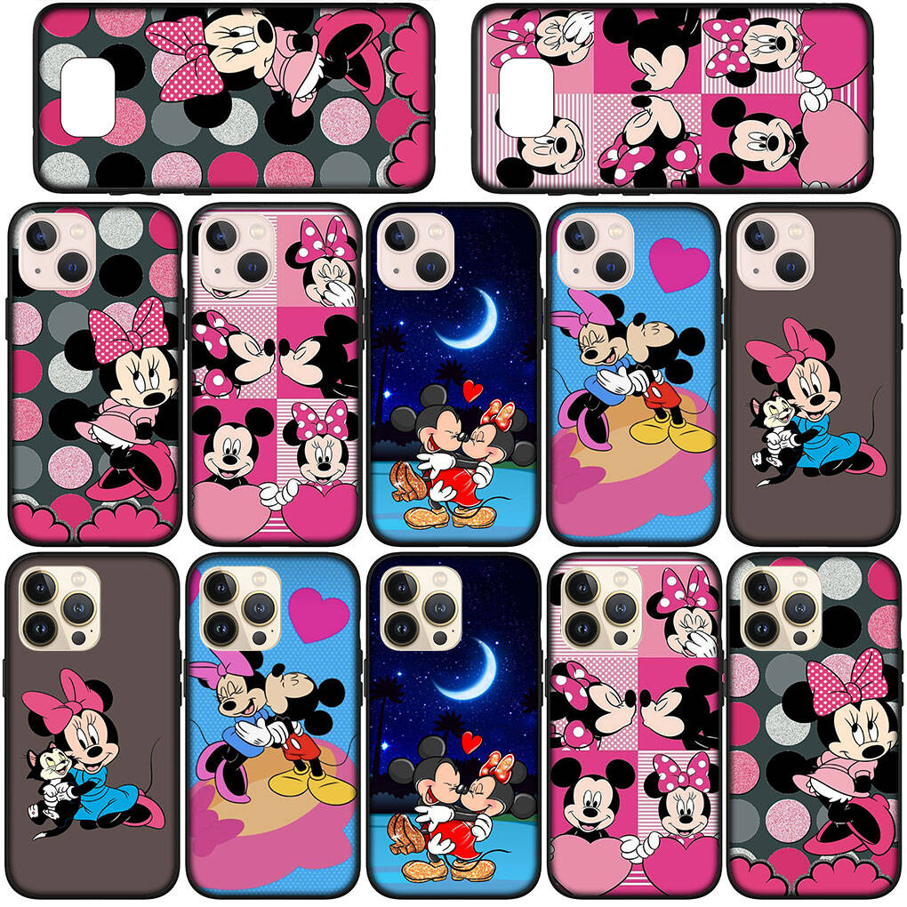 Чехол для телефона для iPhone 17 16 15 Xiaomi Poco F8 F7 X7 X6 M8 C85 C75 C71 Redmi Note 14 13 12 11 Pro Max A3 A4 14C 13C 15C Аниме Микки Маус Минни Обложка