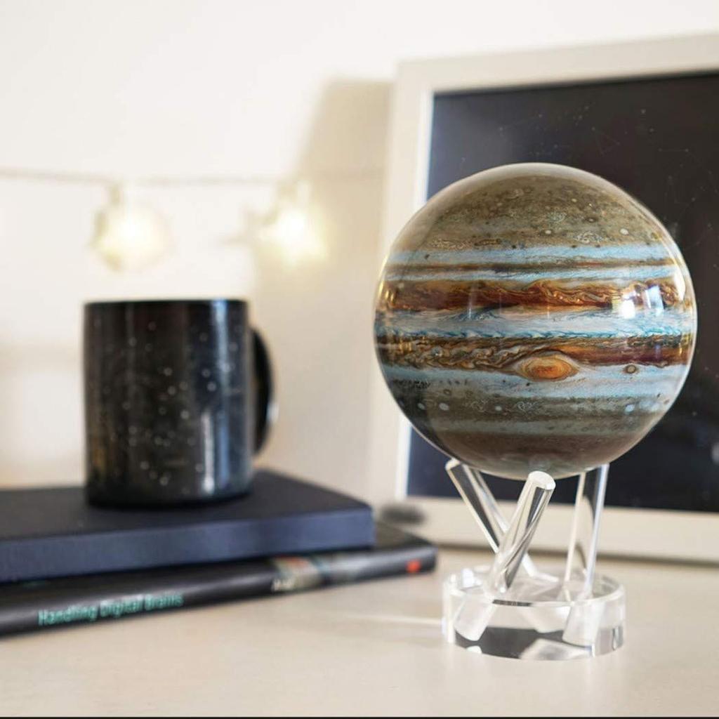 MOVA Globe L Outer Space Series Jupiter L With Base L Solar Powered Rotating Globe L Office Desktop Decor Unique Gift Home Decor L Kids L Jupiter CM
